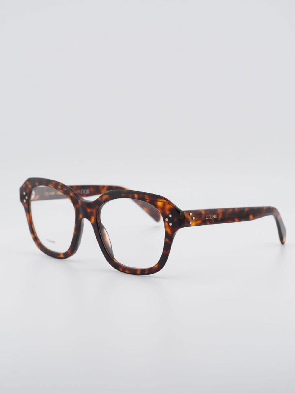 Celine CL50124I 052 Eyeglasses Havana 52mm Square Frame